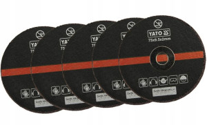 Yato Tarcza Do Cięcia Metalu 75mm Tarcze 5 Sztuk