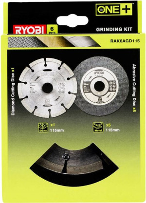 Ryobi Zestaw Do Szlifowania 6szt 115mm Tarcze