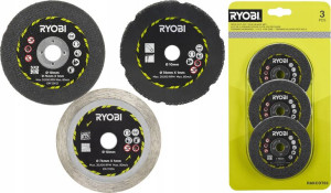 Ryobi Rakcot03 Zestaw Tarcz Do Cięcia 3 Szt Tnące