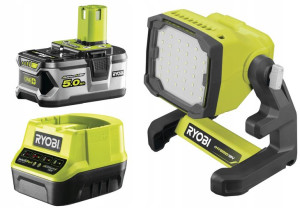 Ryobi Rlfd18 Lampa Warsztatowa 18v Przenośna + 5ah