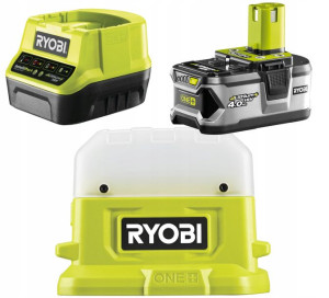 Lampa Led Biwakowa Latarka 500 Lm Ryobi Rlc18 +4ah