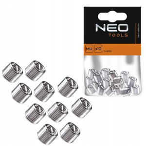 NEO 11-909 WKŁADY DO NAPRAWY gwintów M12, 10 szt.