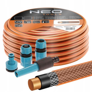 Neo Wąż Ogrodowy 4-warstw 20bar 1/2'' 30m Złączki