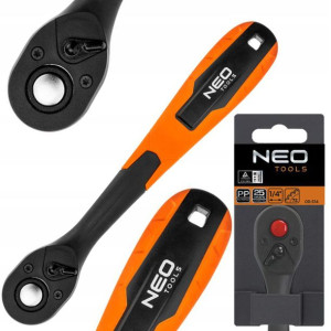 NEO TOOLS 08-514 Grzechotka odgięta 1/4'', 150 mm