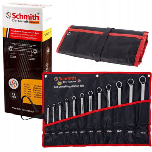 Klucze 12 Szt. Oczkowe Odgięte 6-32 Mm Schmith