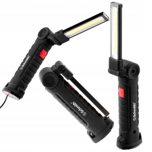 Lampa Warsztatowa Latarka Magnes Uchylna 3w Led