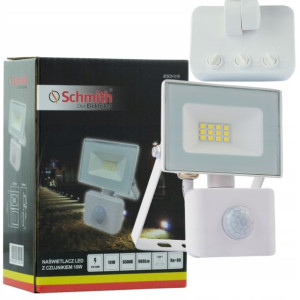 Halogen Lampa Naświetlacz Led 10w Z Czujnik Ruchu