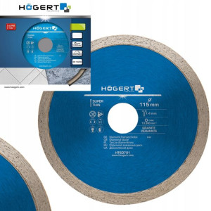 Tarcza Diamentowa Ciągła Hoegert 115x22mm Ht6d701