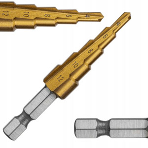 Hogert Ht6d321 Wiertło Stopniowe Stożkowe 4-12mm