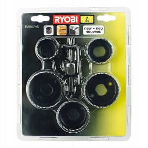 ZESTAW OTWORNIC Ryobi RAK07HS piły walcowe 32-54mm