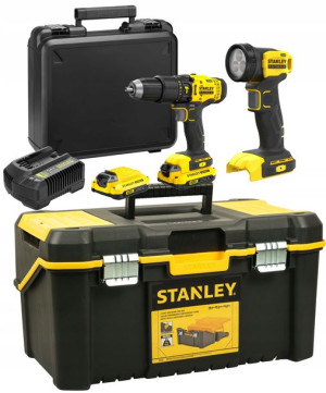 Stanley Wkrętarka 18v Sfmcd711c2k 2x1,5ah +latarka