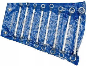 Klucze Oczkowe-odgięte 6-22 Mm, Kpl. 8 Szt Etui