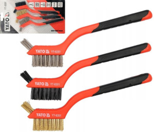 Yato Zestaw Szczotek Drucianych 3sztuki Yt-6351
