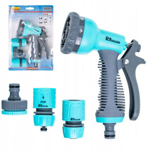 Zraszacz Do Wody Pistolet Ogrodowy +końcówki 1/2''