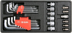 Yato Wkład Szuflady Klucze Hex Torx Nasadki 31 Cz
