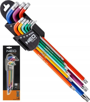Klucze Imbusowe Torx Długie 9 Sztuk Neo 09-518