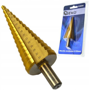 Wiertło Stożkowe Stopniowe Hs Tytan 4-32mm Wiertła