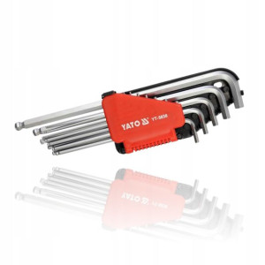 Yato Klucze Imbusowe Hex Calowe Kulka 12el Yt-5837