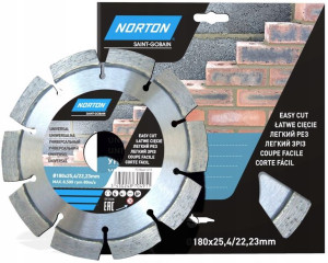 NORTON TARCZA DIAMENTOWA 180mm beton cegła klinkie