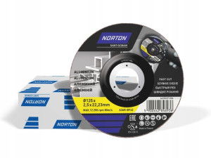 NORTON Tarcza do cięcia aluminium 125x2,5 25szt