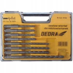 Dedra Zestaw Wierteł Sds+ 8szt Do Betonu 0704
