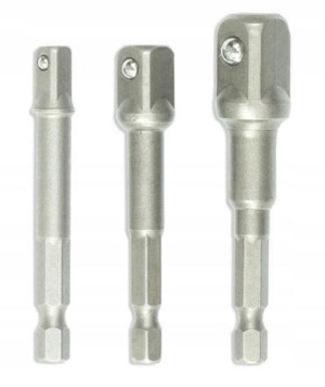 Dedra Komplet Adapter Przejście Redukcja 1/4 3 Szt