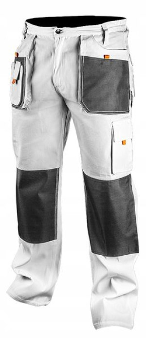 Neo Spodnie Robocze Do Pasa Białe M/50 81-120-m