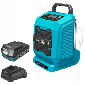 DEDRA RADIO BUDOWLANE bluetooth 18V AKU. SAS+ 2Ah