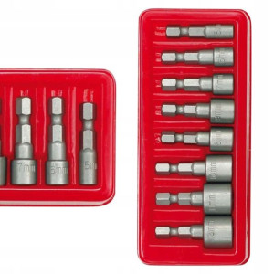 NASADKI DO WKRĘTARKI 5-13mm 1/4 komplet 8szt VOREL