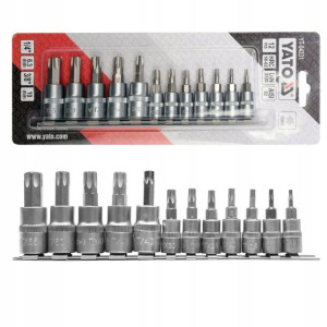 Zestaw Kluczy Torx Na Szynie 12szt. Yato 1/4 3/8