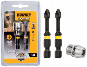 Dewalt Dt70536t Bity Udarowe Ph2 57mm +uchwyt 2szt