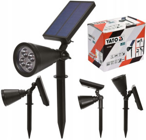 Yato Reflektor Led Solarny 2w Lampa Wbijana