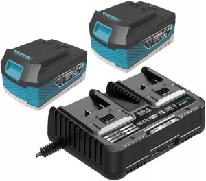 ŁADOWARKA DEDRA AKUMULATOR 2 stanowiska 18V 2x5Ah