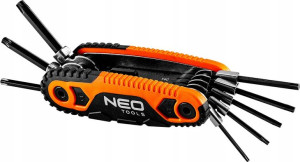 Klucze Torx Z Uchwytem Zestaw 8 Sztuk Neo 09-573