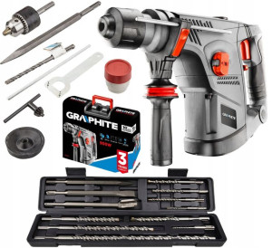 Graphite 58g858 Młot Udarowy Sds+ 900w + 12 Wiert