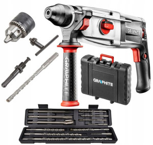Młotowiertarka Sds+ 800w Graphite 58g529 +12 Wiert