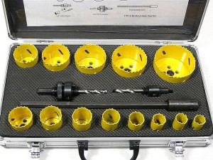 Zestaw Otwornic Do Metalu Bi-metal Otwornica 17pcs