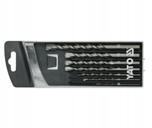 KOMPLET WIERTŁA do betonu YT-4390 YATO 7szt 4-12mm