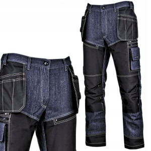 LAHTI PRO SPODNIE ROBOCZE jeans DO PASA rozm. M