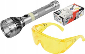 Latarka Uv Led + Okulary Tester Klimatyzacji Yato