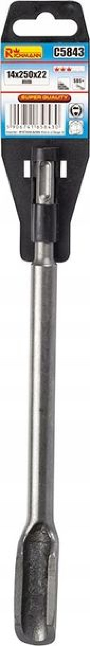 Dłuto Kanałowe Sds+ Bruzdownik 14x250x20 Mm C5843