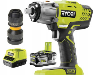 Ryobi Klucz Udarowy 18v R18iw3-0 400nm 5ah +dewalt
