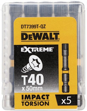 Dewalt Dt7399t Bity Udarowe T40 50mm Torsion 5szt