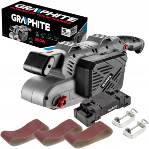 Graphite Szlifierka Taśmowa 900w 59g395 3 Taśmy