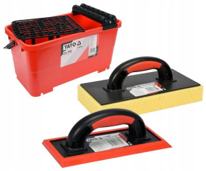 WIADRO DO FUGOWANIA kratka rolki 2x paca 22L YATO