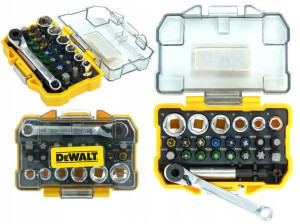 Zestaw bitów nasadek z grzechotką DeWALT DT71516