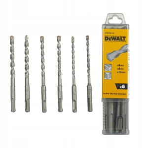Wiertła do betonu SDSplus 6cz 6/8/10x 160mm DeWALT