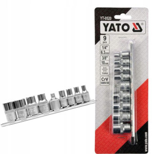 NASADKI TORX E5 - E16 YT-0520 YATO klucze nasadowe