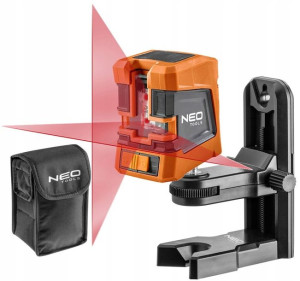 Neo 75-101 Laser Krzyżowy Poziomica 15m + Uchwyt