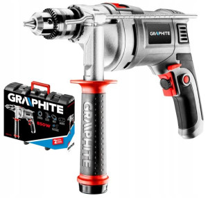 Graphite Wiertarka Udarowa 850w 58g728 + Walizka
